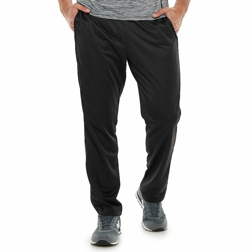 Tek Gear black & burgundy stripe training pants